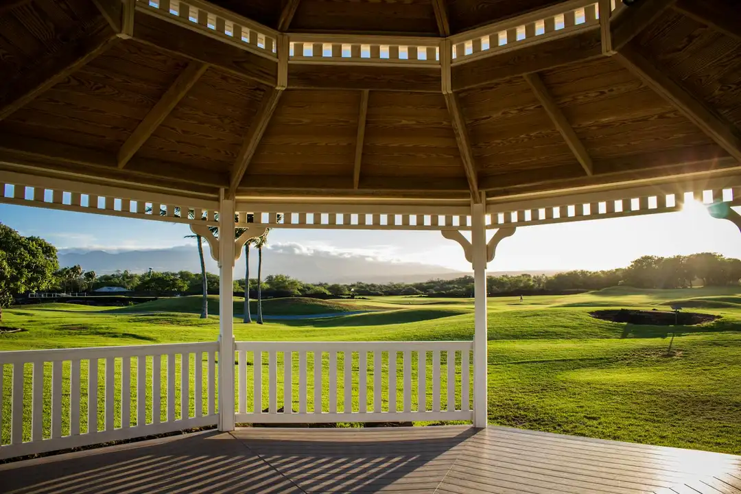 Gazebo in a well-maintained common-area park, symbolizing improved HOA governance and maintenance.